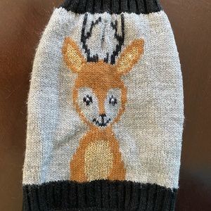 XXS reindeer dog sweater